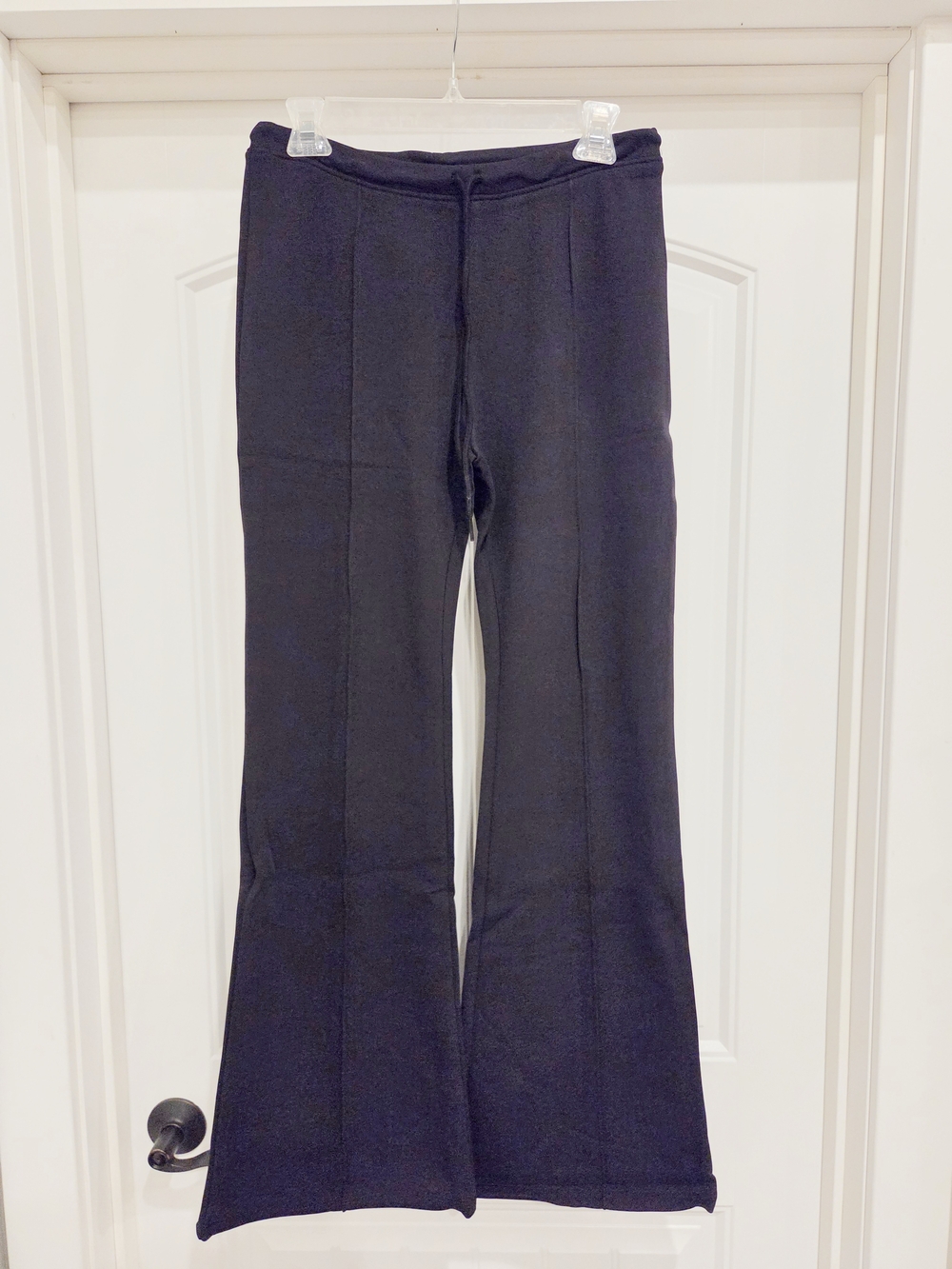Women’s Black Flared Zenana Scuba Pants - Stretch Comfort